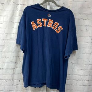 Majestic Astros navy blue 2x tee shirt